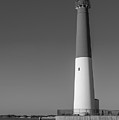 Barnegat Lighthouse and Inlet New Jersey Black and White